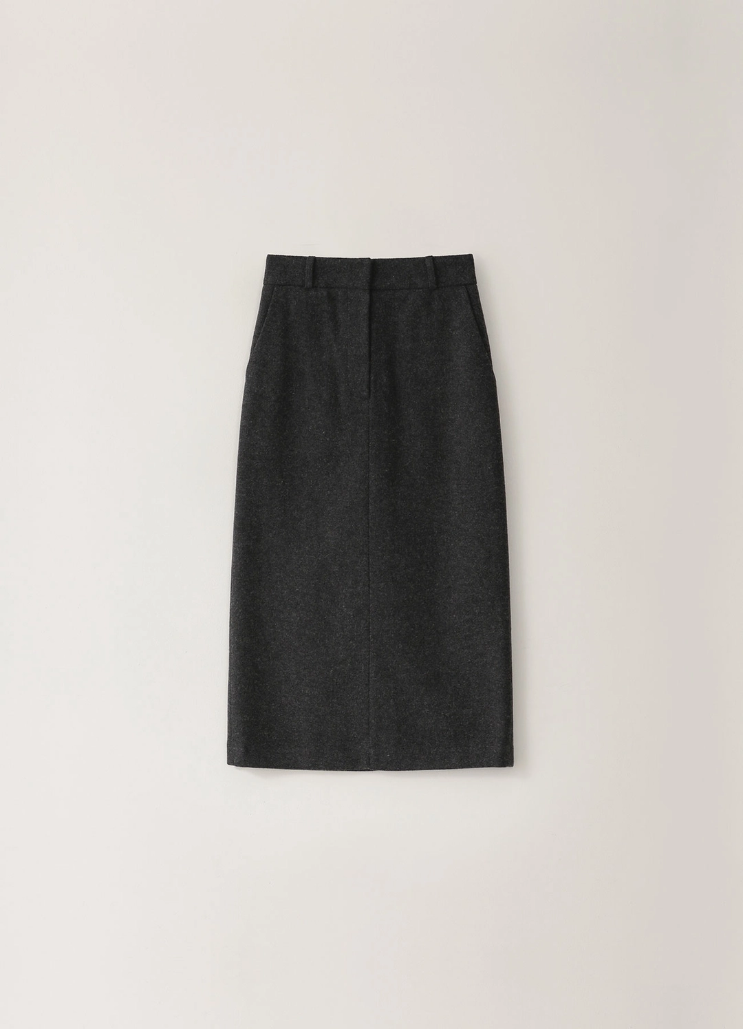 페블엠 2ND / Slim H-line Long Skirt - Charcoal 상품 이미지 1