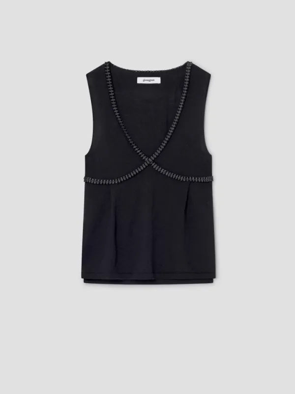 Plissé Top
