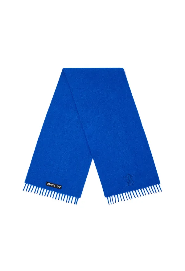 YY MINI WOOL SCARF, BLUE