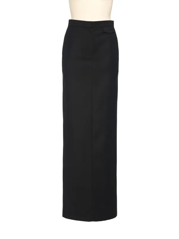 FW25 BLACK MAXI SKIRT
