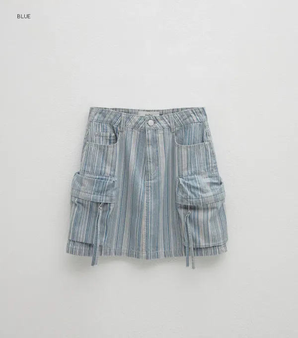 (SK-4929)OUT POCKET DENIM SKIRT