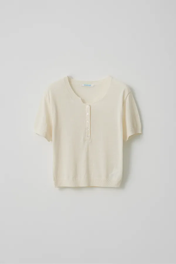T/T Mellow button knit (ivory)