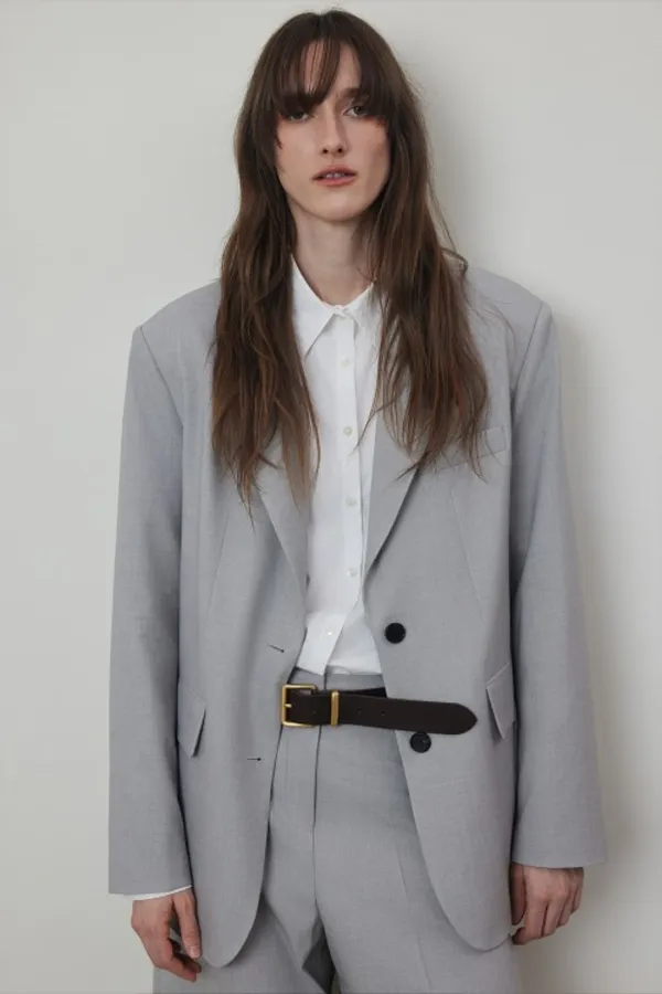 Modern Single Breast Middle Jacket