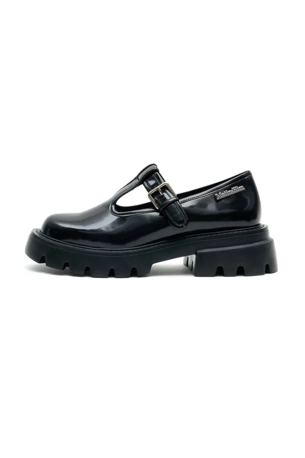 MATIN T-STRAP CHUNKY LOAFER IN BLACK