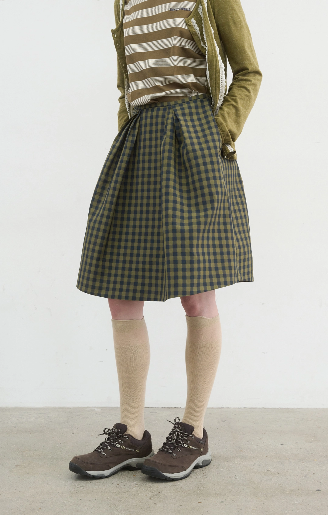 노컨텐츠 423. Tile Check SK_Olive check 상품 이미지 2