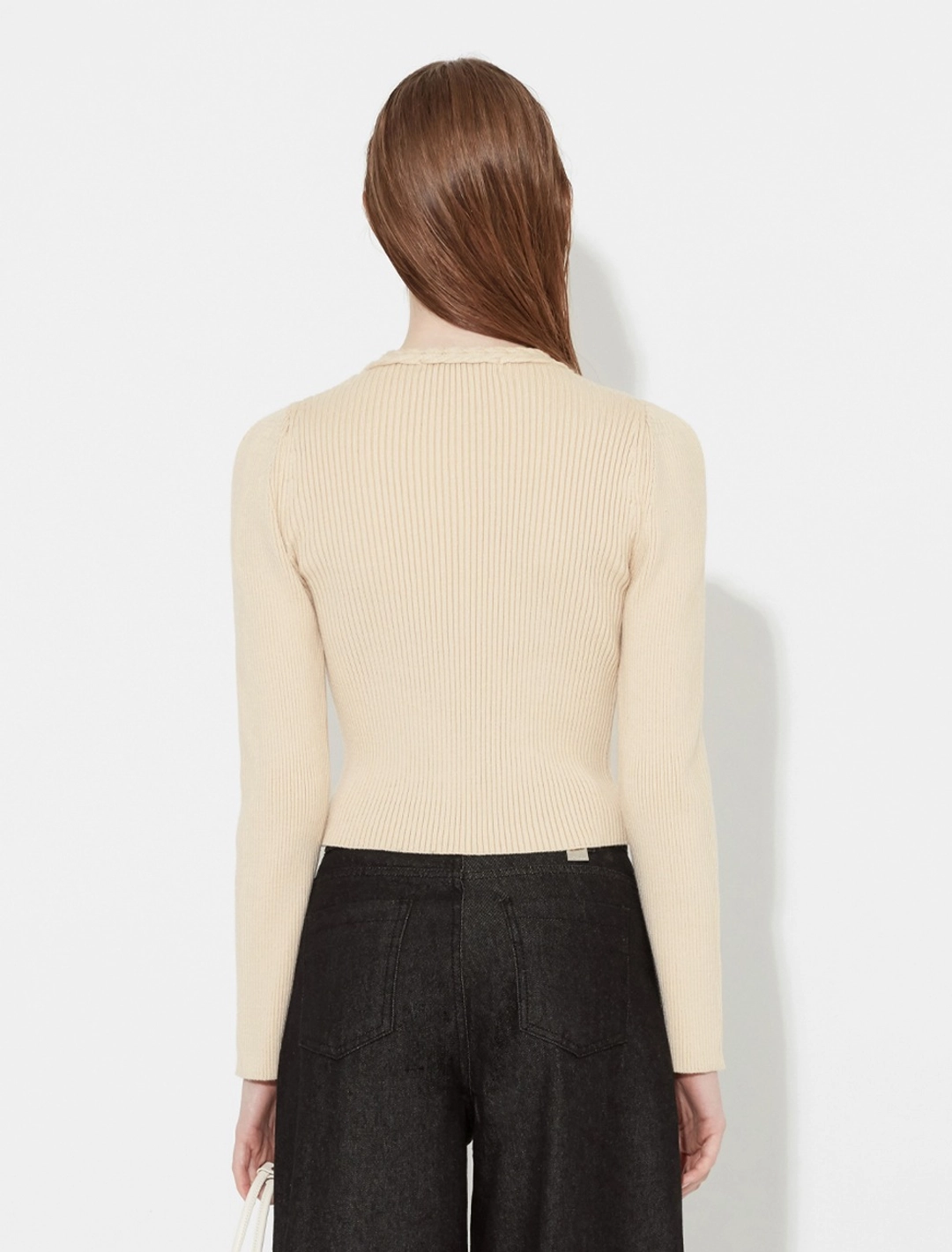 로우타이드 CABLE NECK KNIT [BUTTER] 상품 이미지 1