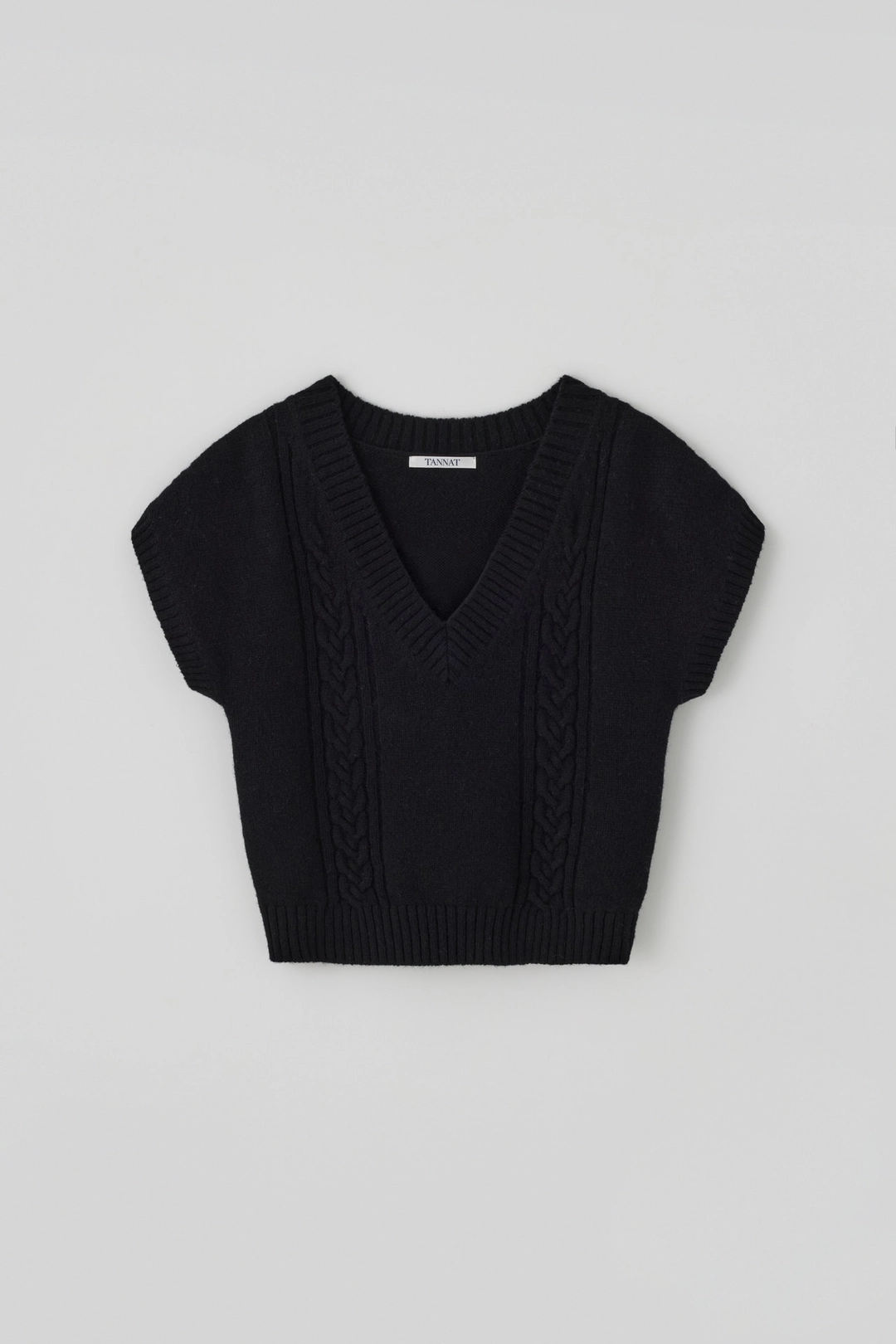 타낫 T/T Sleeve knit vest (black) 상품 이미지 1