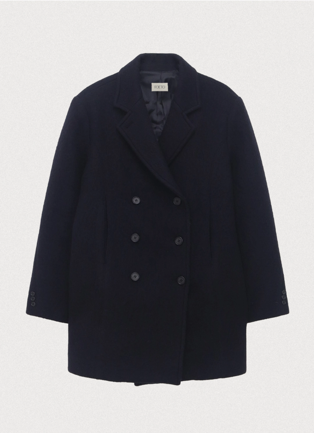 포에토 [2nd] Overtone wool peacoat - navy 상품 이미지 1