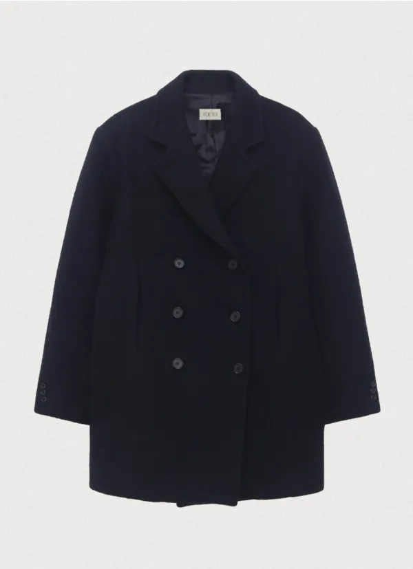 [2nd] Overtone wool peacoat - navy