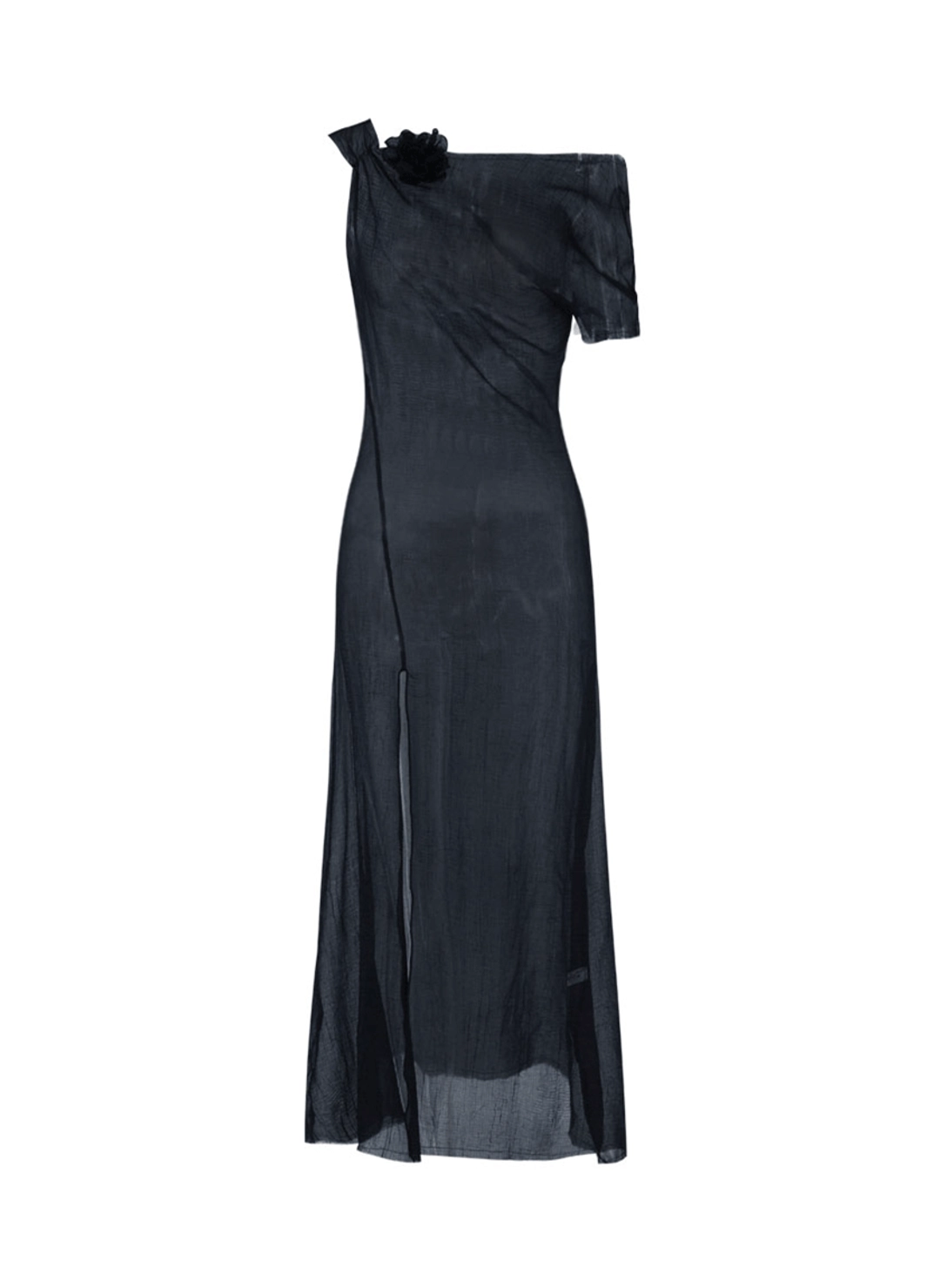 루루서울 Wave Sheer Dress (Navy) 상품 이미지 3