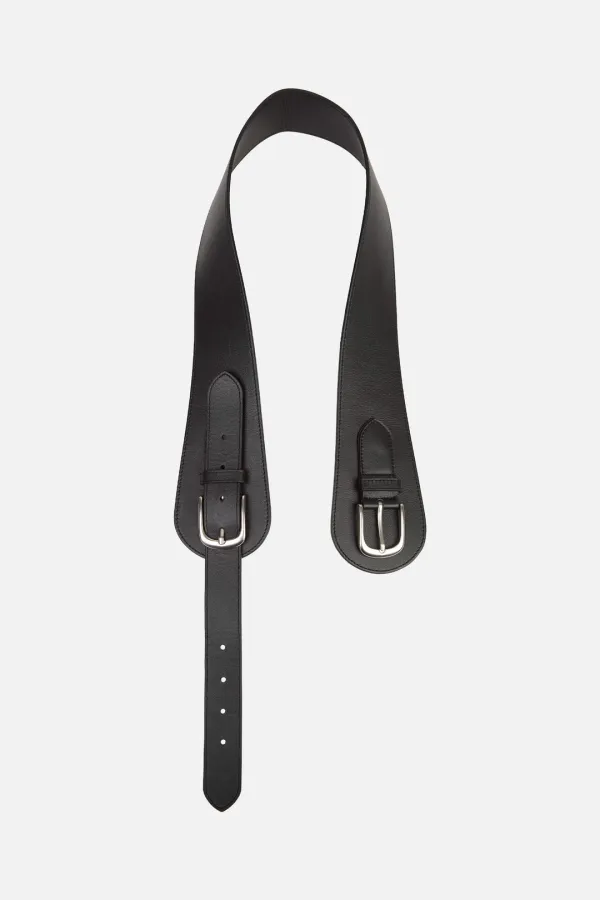 Buckle Curve Belt _ Black