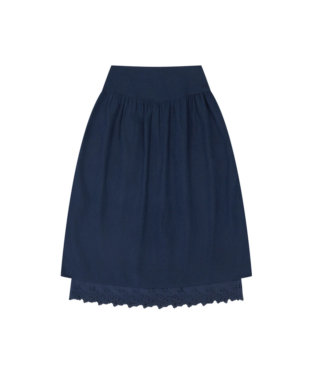 반원 아뜰리에 P3331 셔링 레이스 스커트_Navy 상품 이미지 1