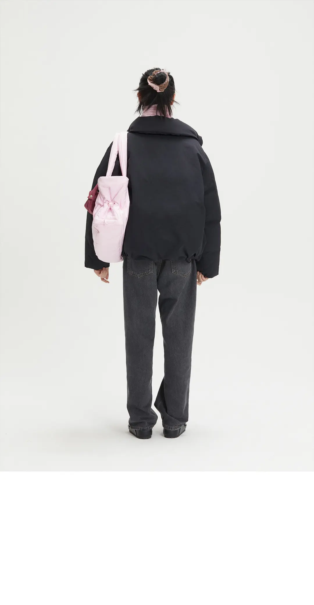 이미스 FOLDING NECK DOWN JACKET-BLACK 상품 이미지 2