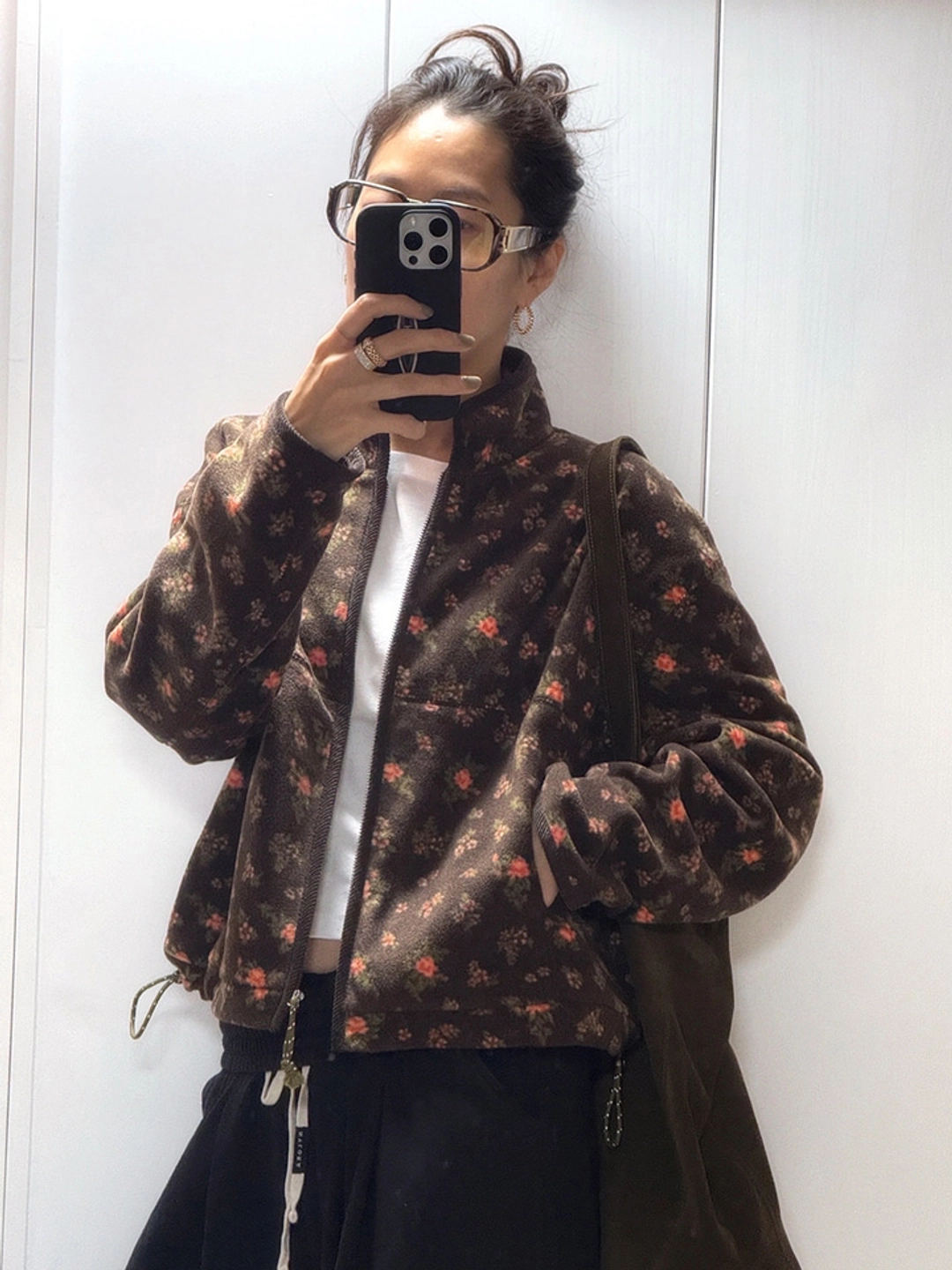 프리터 Soft Fleece Jacket Flower_F254JP08 상품 이미지 3
