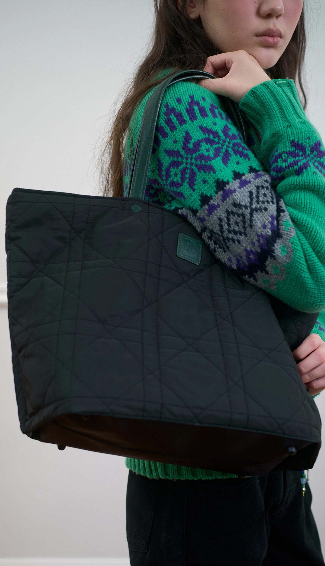 노컨텐츠 293. Collector Quilted Bag _ Black 상품 이미지 2