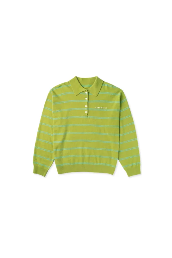 Cozit stripe knit_olive
