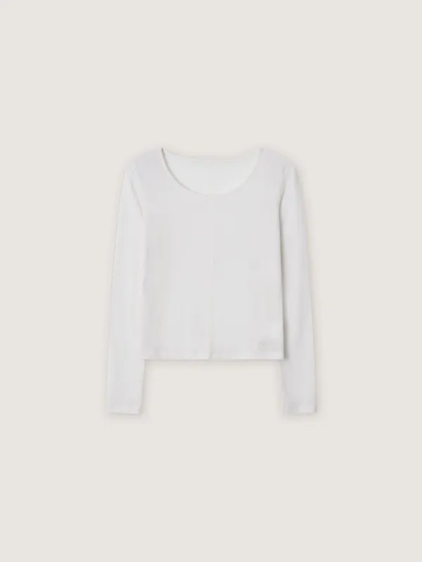 [2nd] Melt Long Sleeve Tee - Ivory