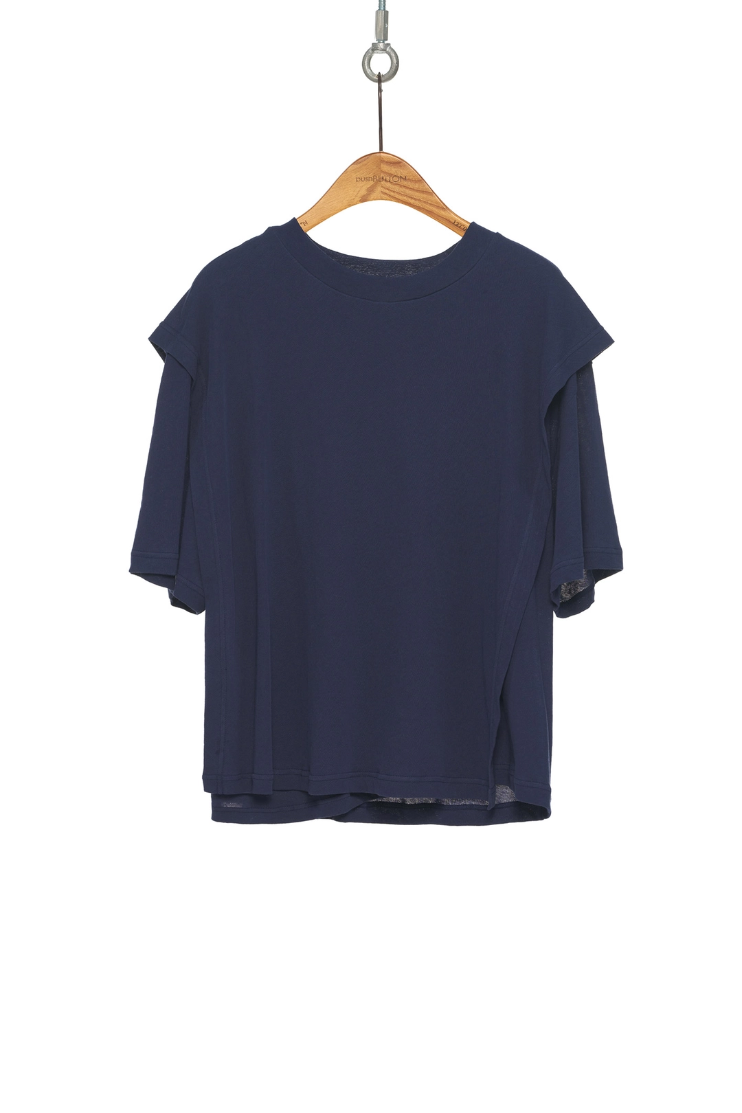푸쉬버튼 SS25 NAVY ASYMMETRIC JERSEY TOP 상품 이미지 2