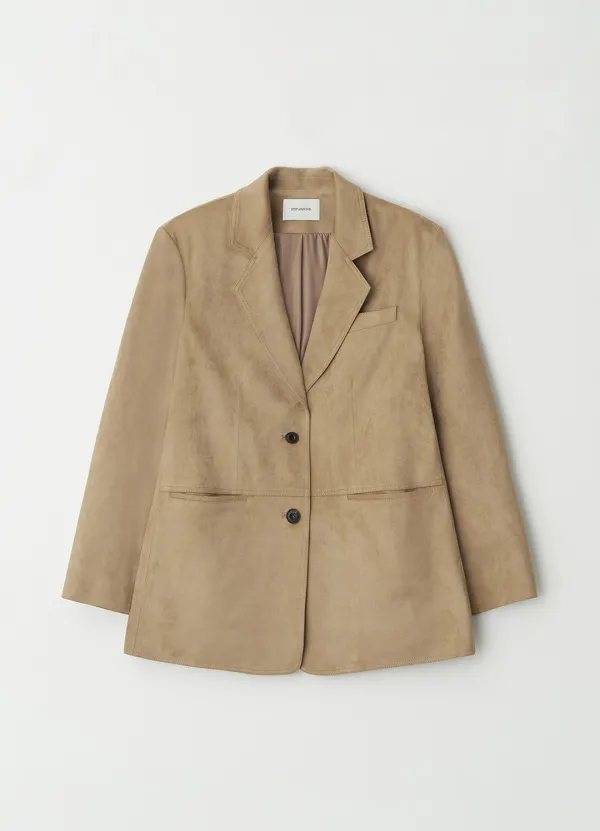 [1차] Oversized suede jacket_BEIGE