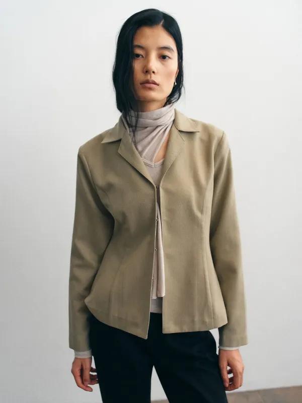 Poise Shirts Jacket_Beige