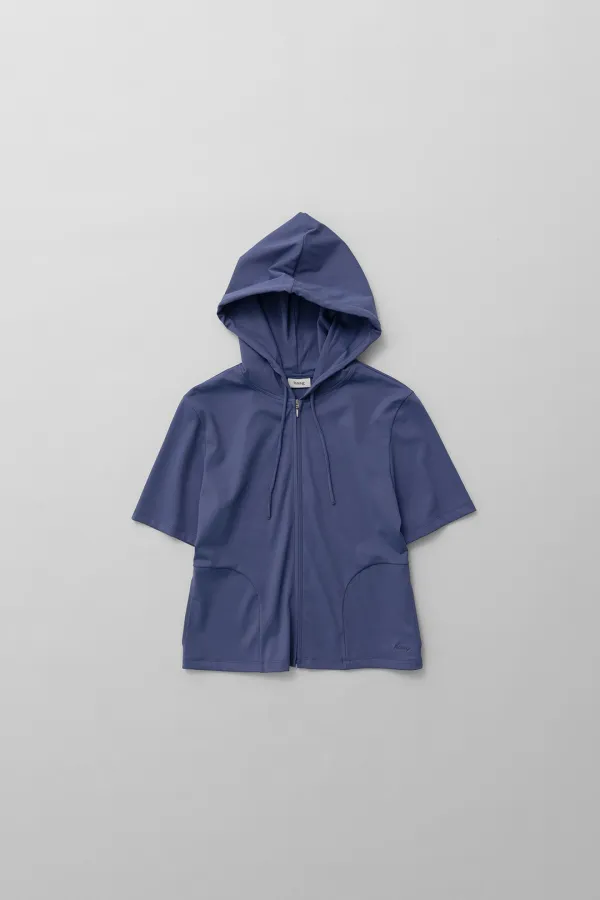 a track hoodie (light blue)
