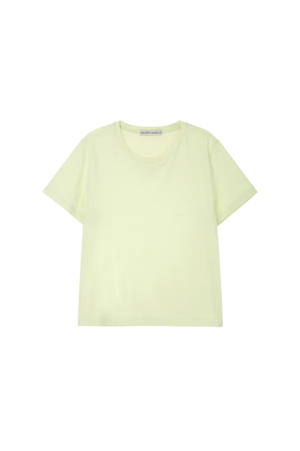Basic Half Sleeve T, Lime