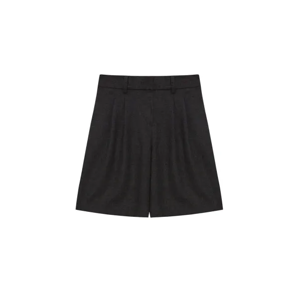 midi A line pants - charcoal