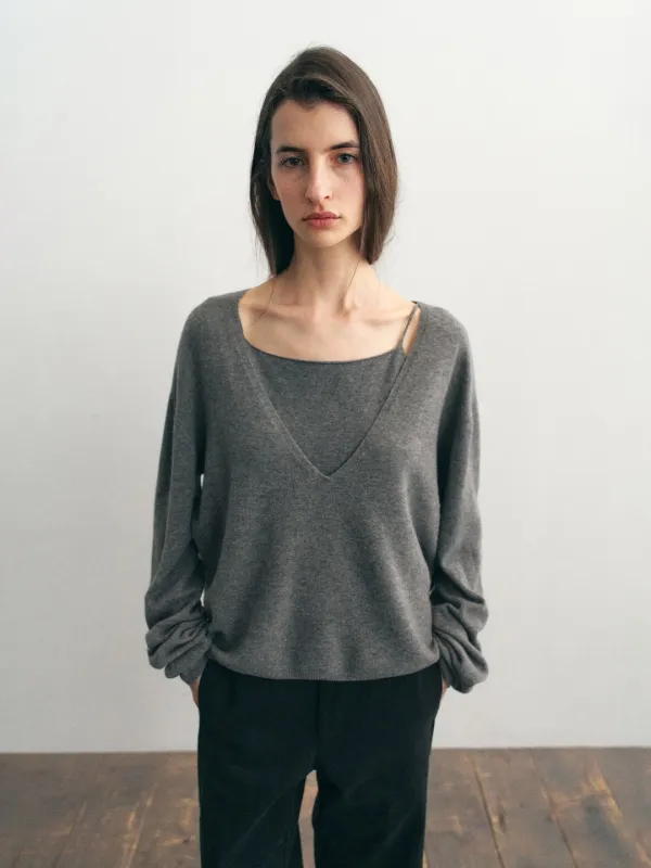 [3rd 예약배송/9월 29일] Lene Wool Knit Set_Gray