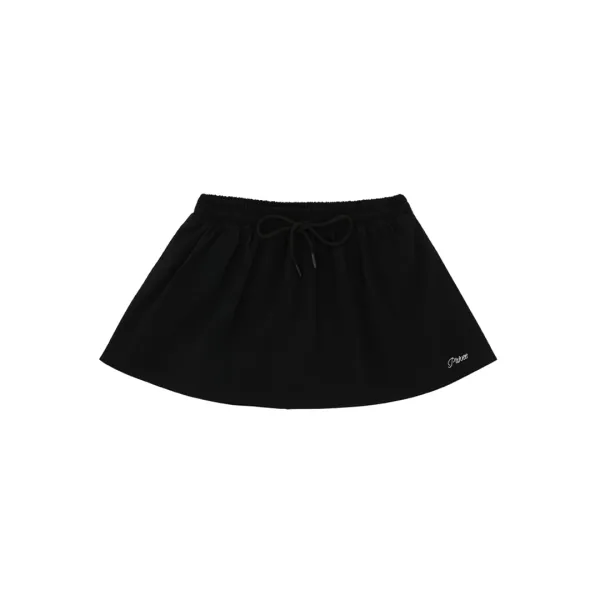 [2차] Sporty A Line Skirt (ebony black)