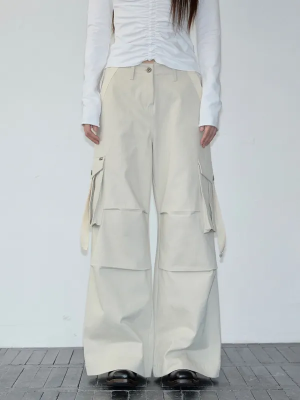 Archive Strap Cargo Pants (ver.2) (beige)