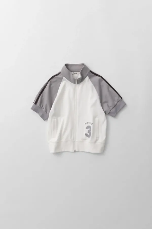 a jersey track top (light grey)
