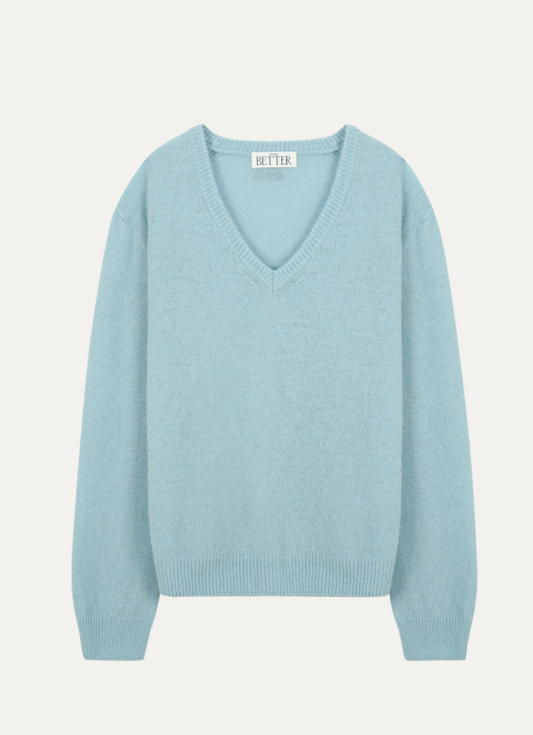 노운베러 Loose fit V-neck knit [KNFW01SW01]_Sky blue 상품 이미지 1