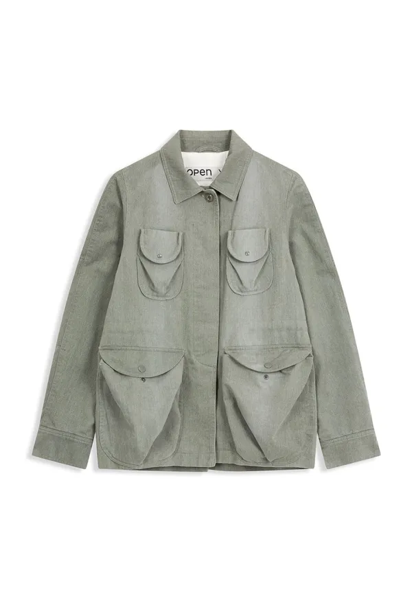 MULTI POCKET SAFARI JACKET, KHAKI