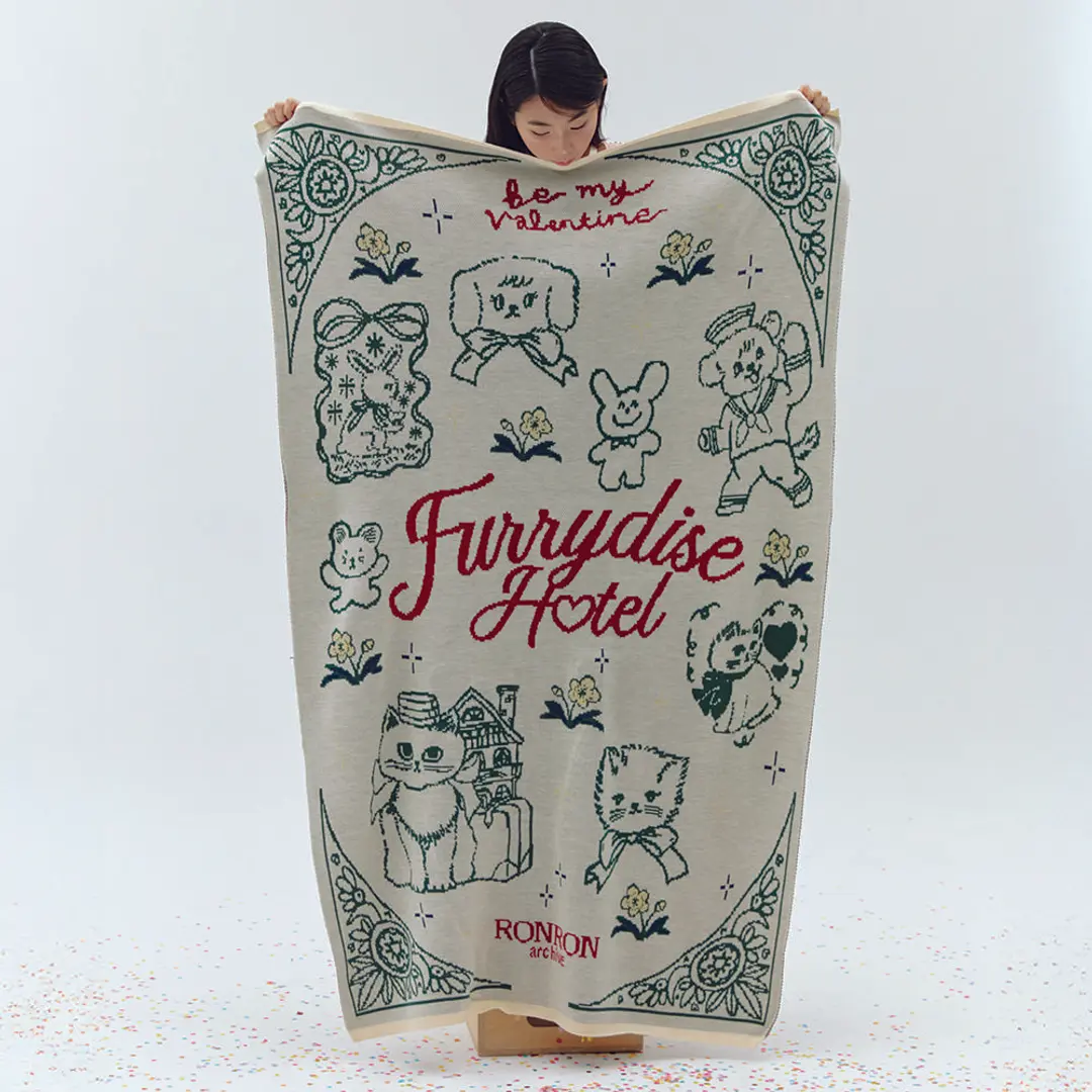 론론 FURRYDISE BLANKET IVORY 상품 이미지 2