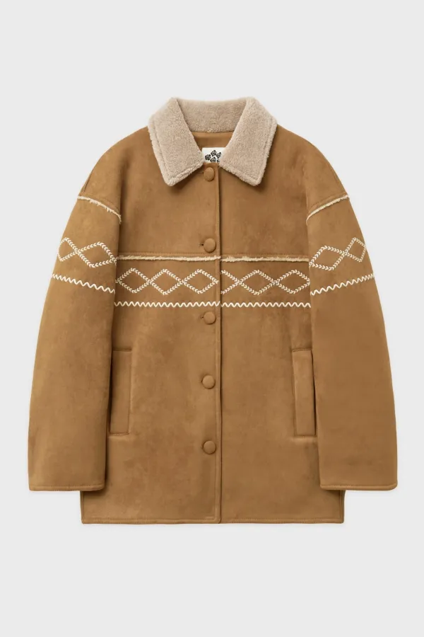 SN Shearling Mustang Coat (Brown)
