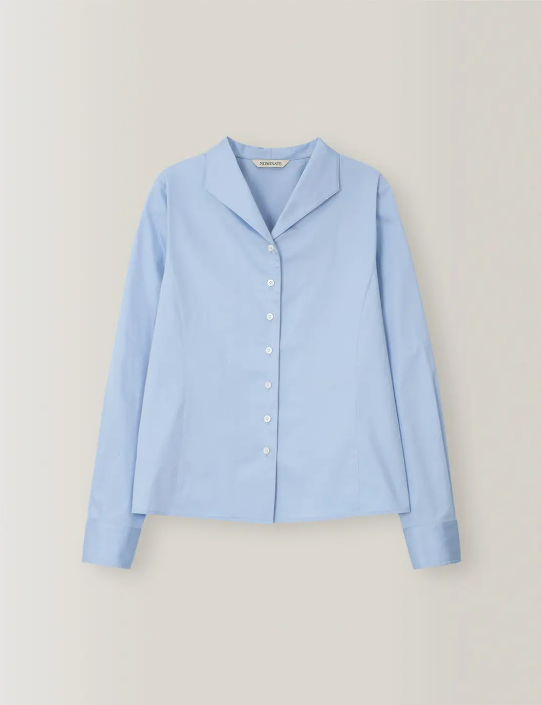 노미나떼 Olivia V Collar Shirt (Skyblue) 상품 이미지 3