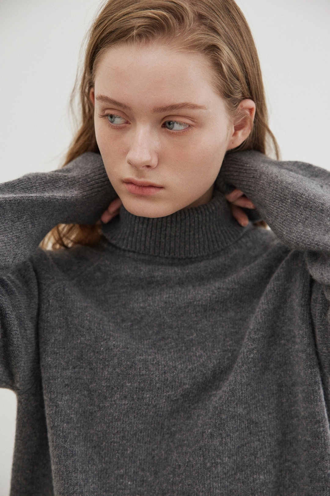 블랭크공삼 cashmere blended turtleneck (melange grey) 상품 이미지 2