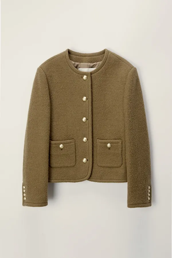 CLASSIC TWEED JACKET CAMEL