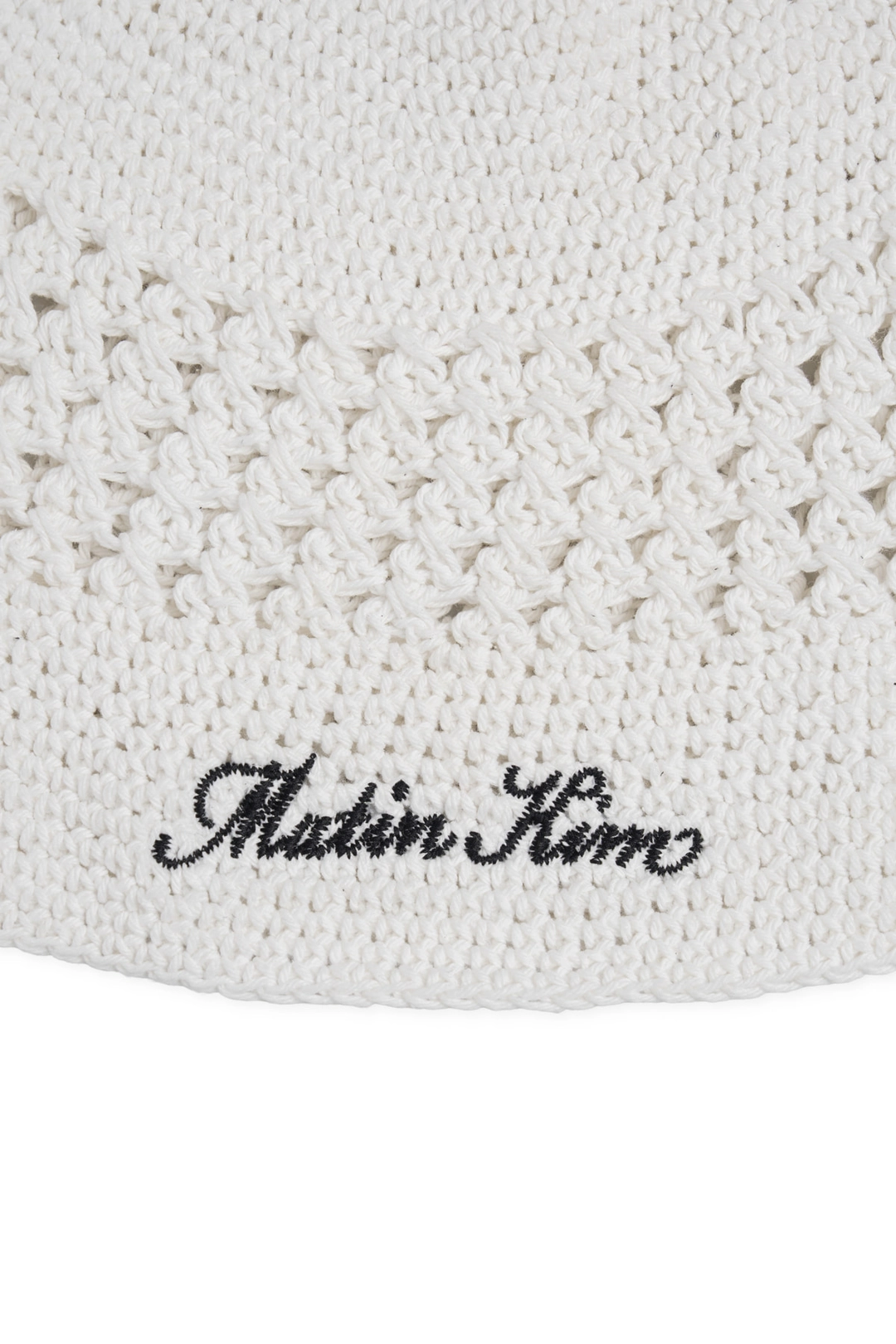 마뗑킴 CROCHET COTTON BUCKET HAT IN WHITE 상품 이미지 3