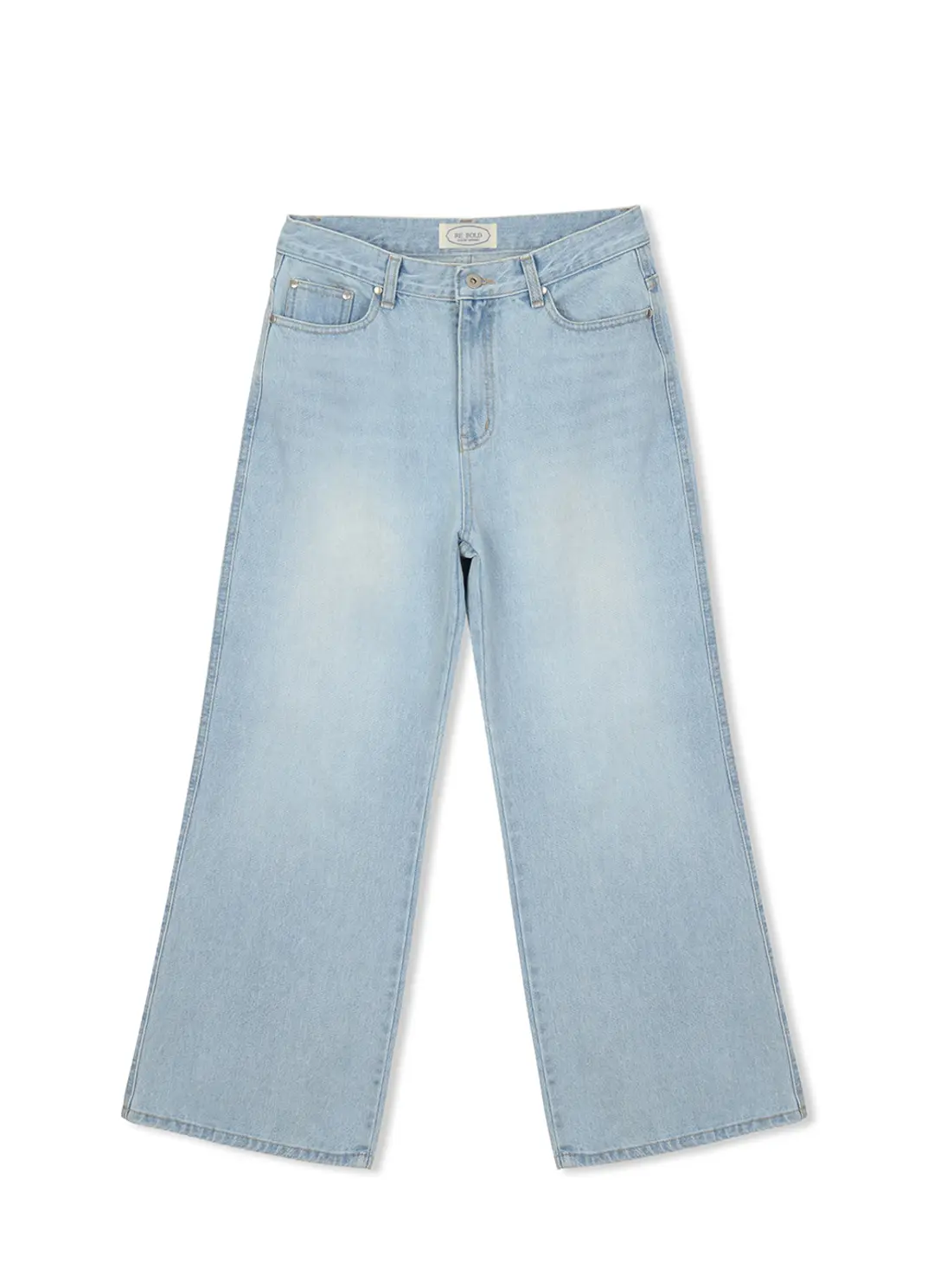 리볼드 Wide Boots cut Light Blue Denim 상품 이미지 3