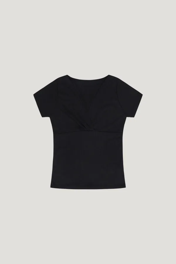 Veil Wrap Tee (black)