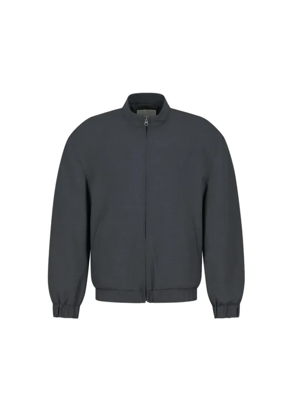 Wool Oversize Blouson, Charcoal