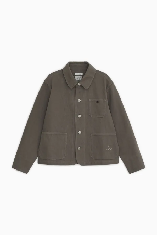[10/1 예약배송] ROUND COLLAR COTTON JACKET, KHAKI