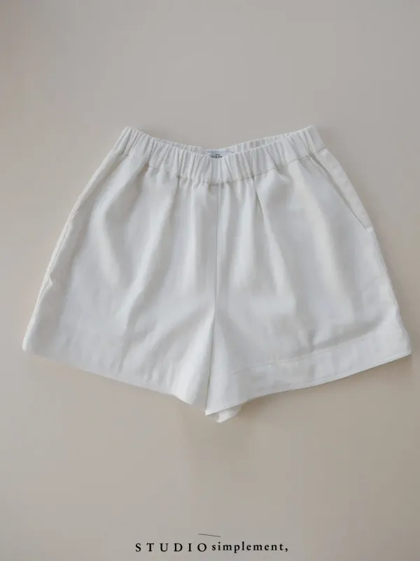 2nd/ Mon Shorts (ivory)