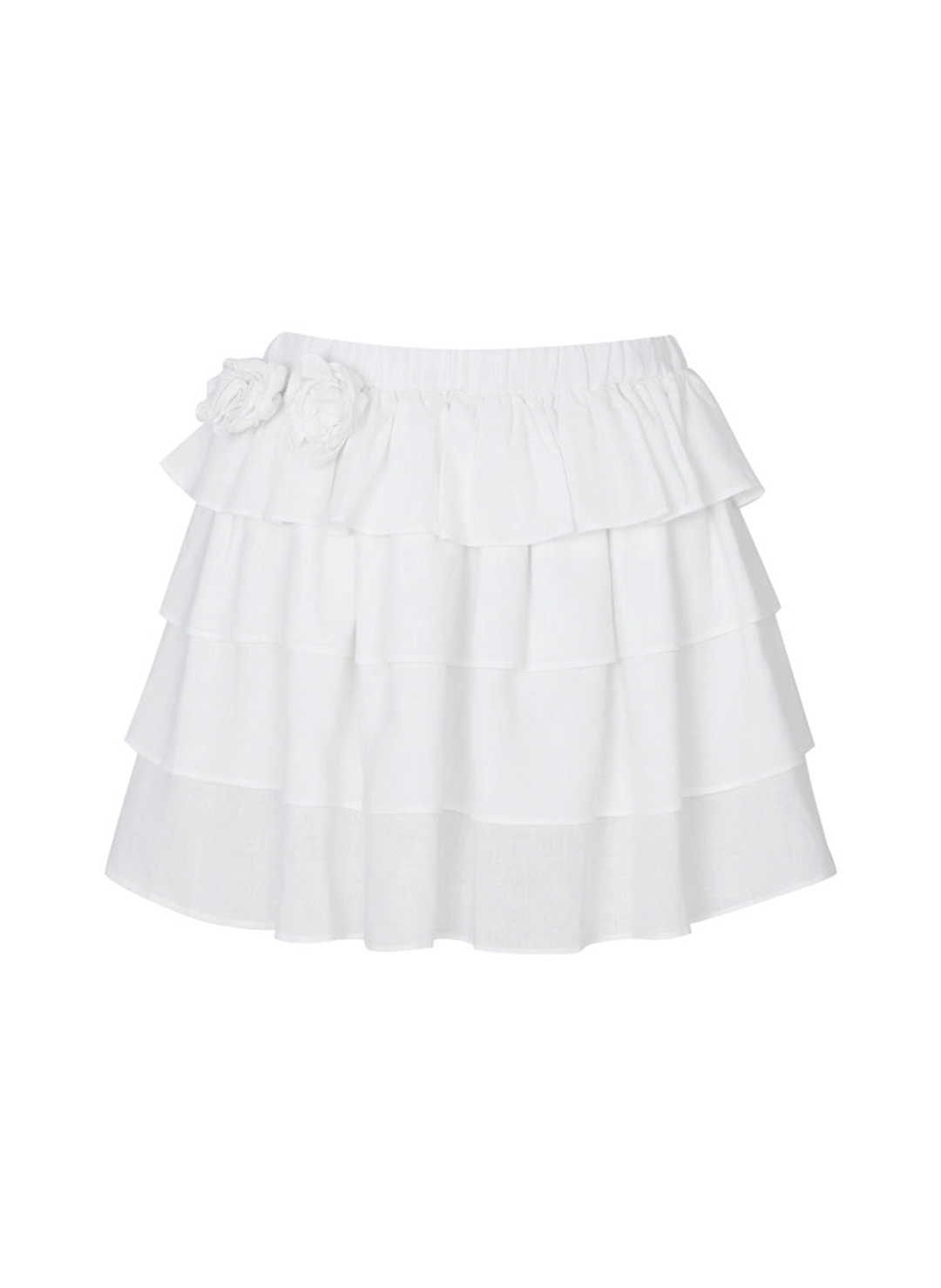 루루서울 Lisa Cancan Mini Skirt (White) 상품 이미지 1