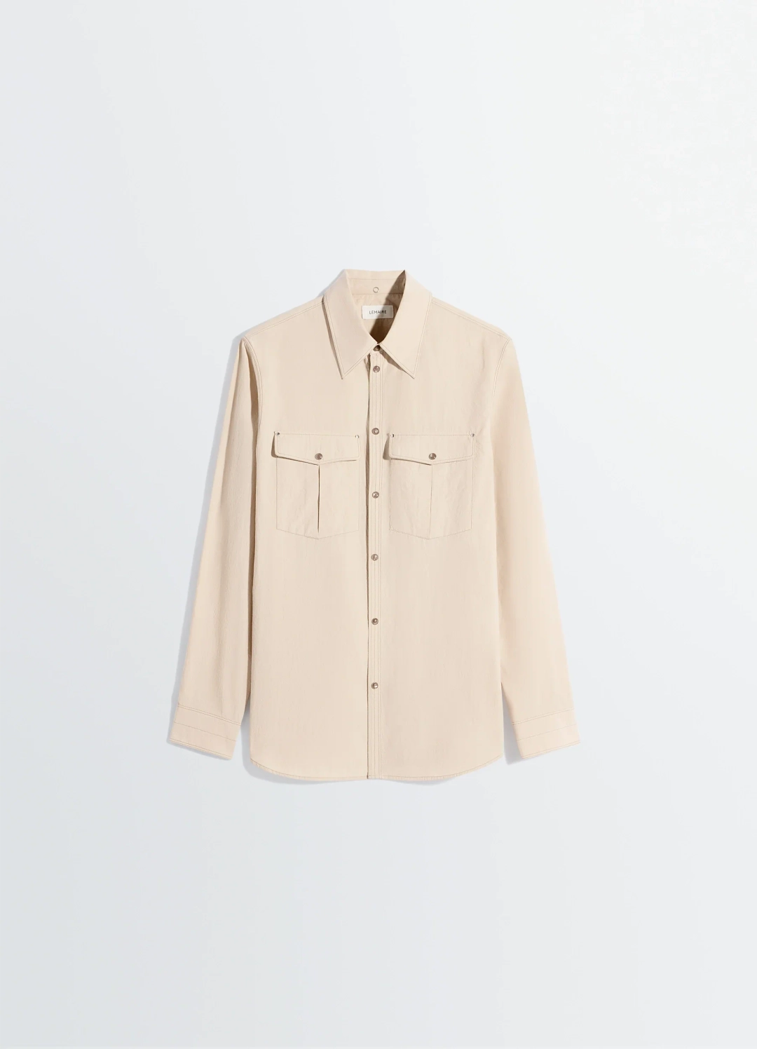 르메르 CHEST-POCKET FITTED SHIRT IN CREPE COTTON 상품 이미지 2
