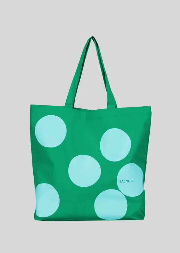 DOT TOTE BAG - GREEN
