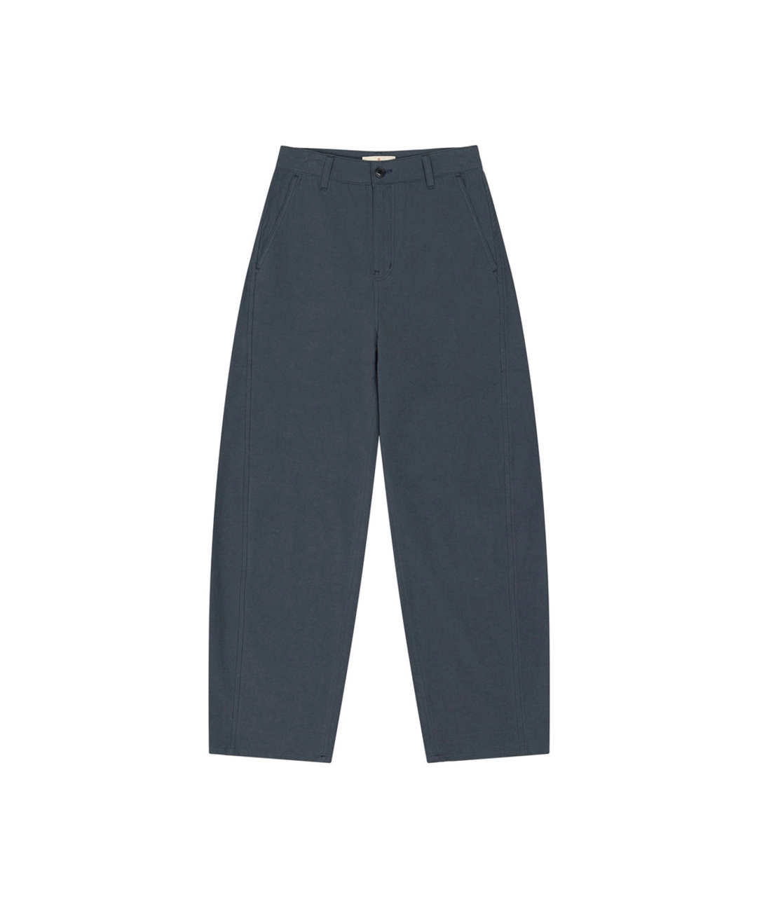 반원 아뜰리에 P3337 커브드 코튼 팬츠_Dusty blue 상품 이미지 1