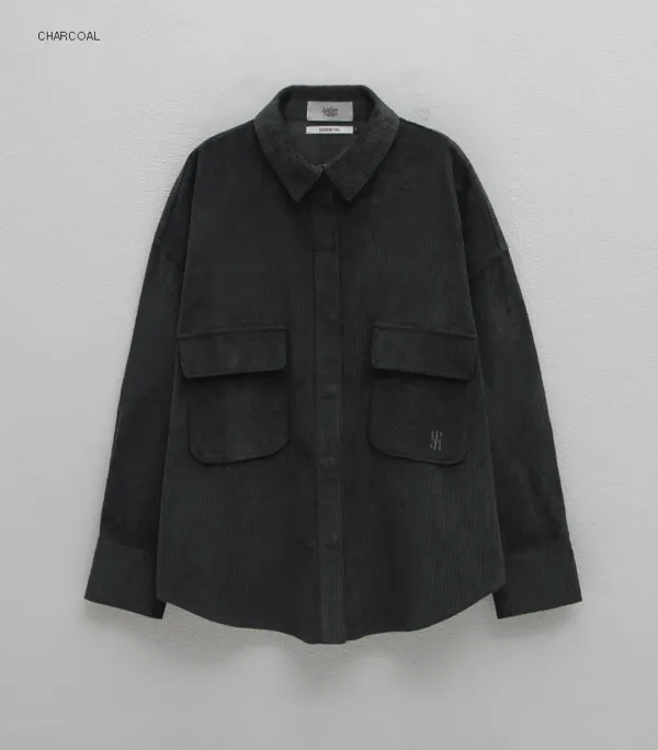 (BL-4283)ESSENTIAL CORDUROY SHIRT