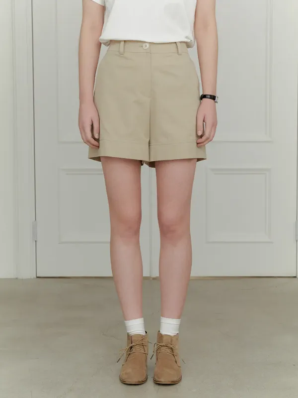 Banding Short Cotton Pants_3color